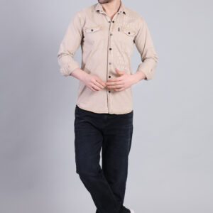 Classic Beige Utility Shirt