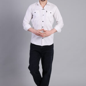 Classic White Utility Shirt