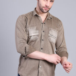 Olive Utility Casual Shirt